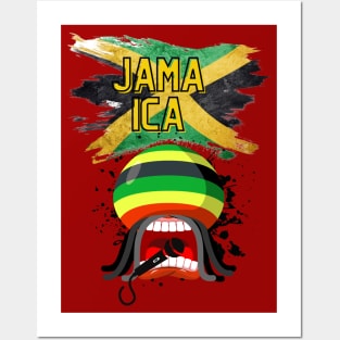 Funny Colorful JAMAICA Posters and Art